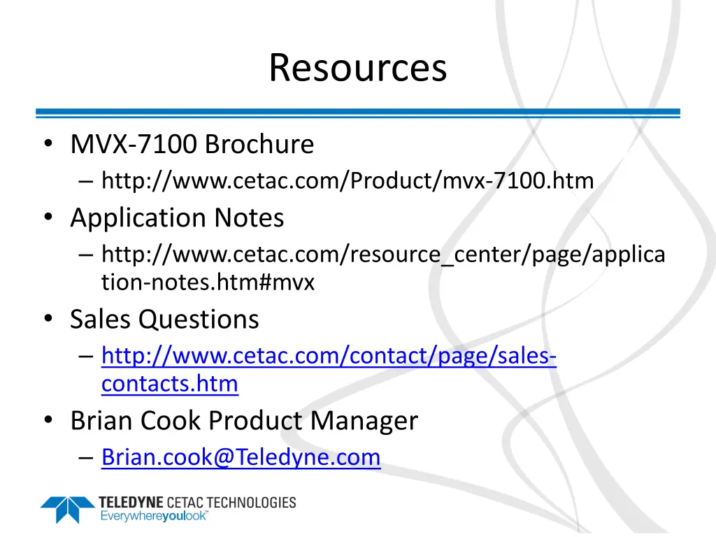 resources