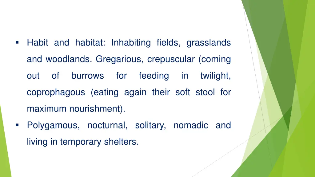 habit and habitat inhabiting fields grasslands