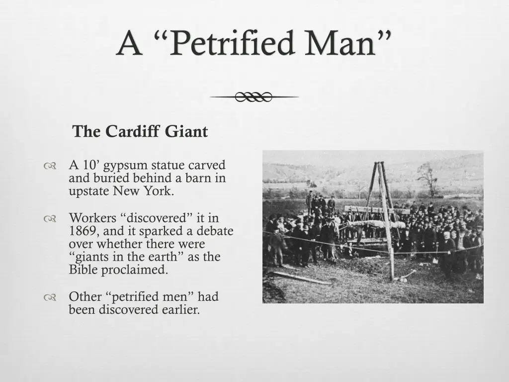 a petrified man