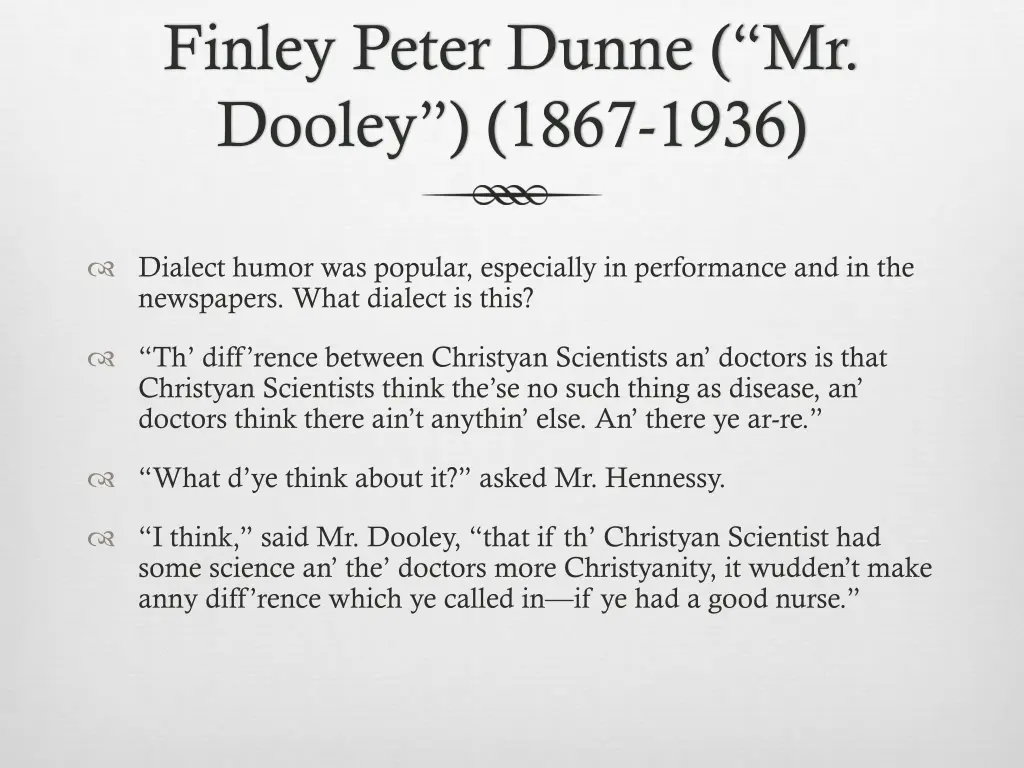 finley peter dunne mr dooley 1867 1936