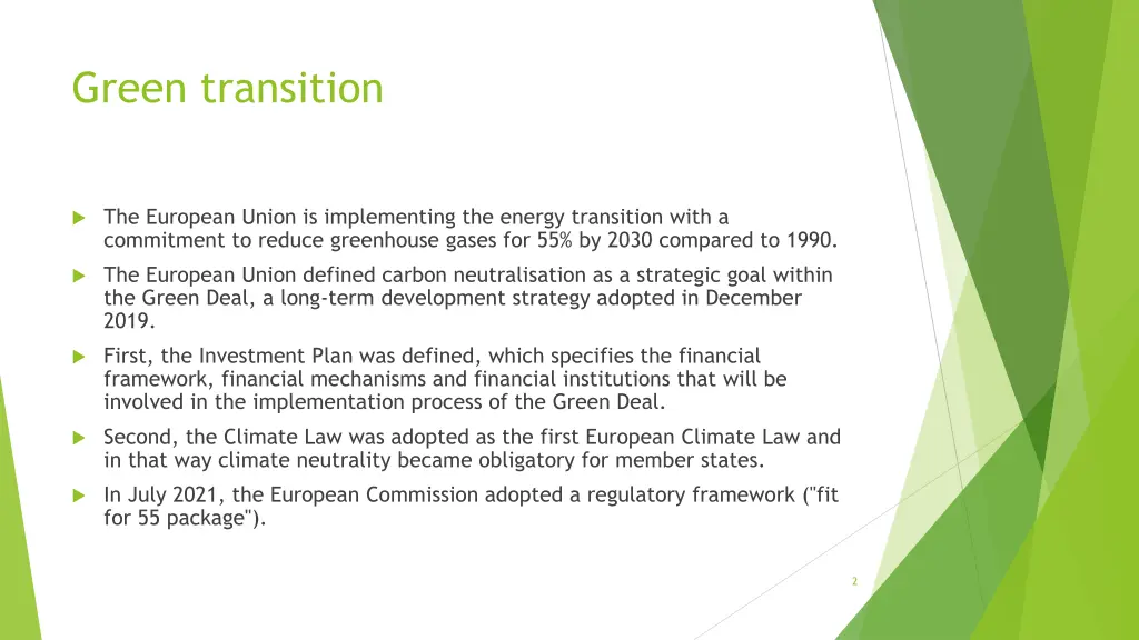 green transition