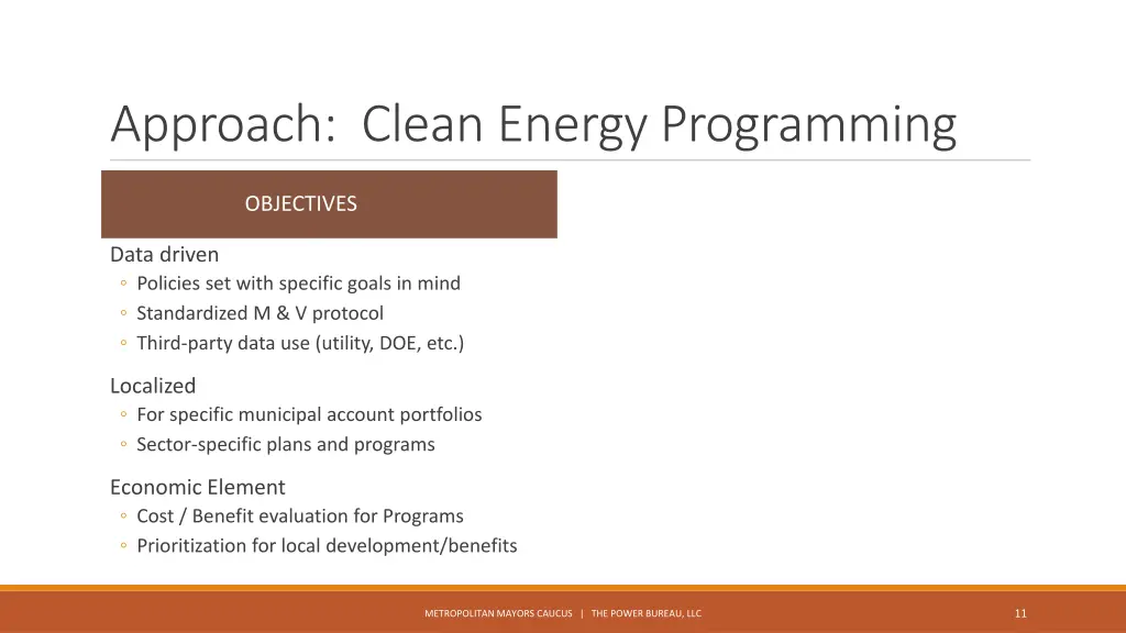 approach clean energy programming