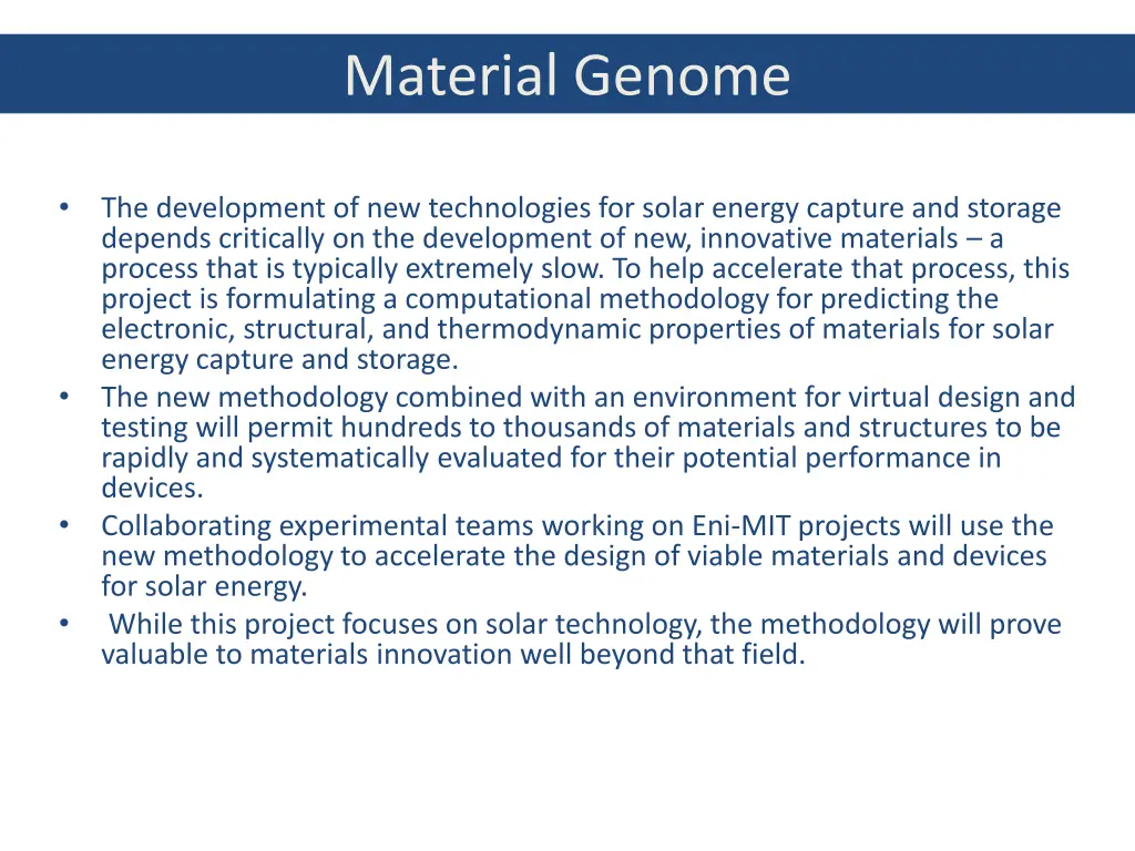 material genome