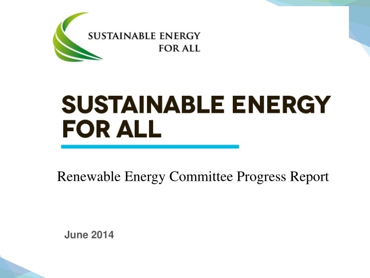 renewable energy committee progress report