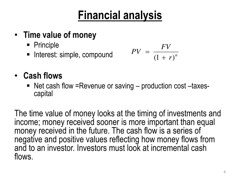 financial analysis