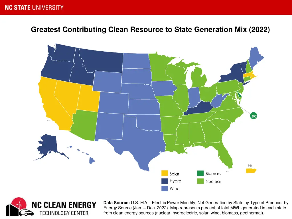 greatest contributing clean resource to state