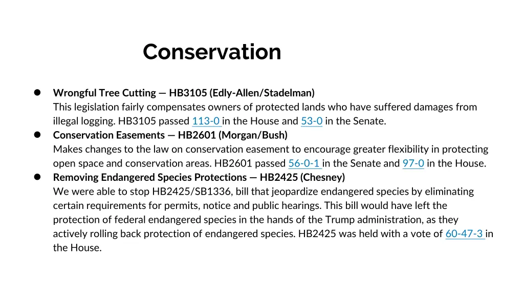 conservation