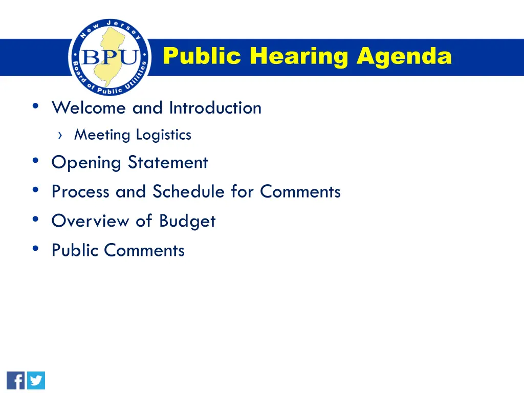 public hearing agenda