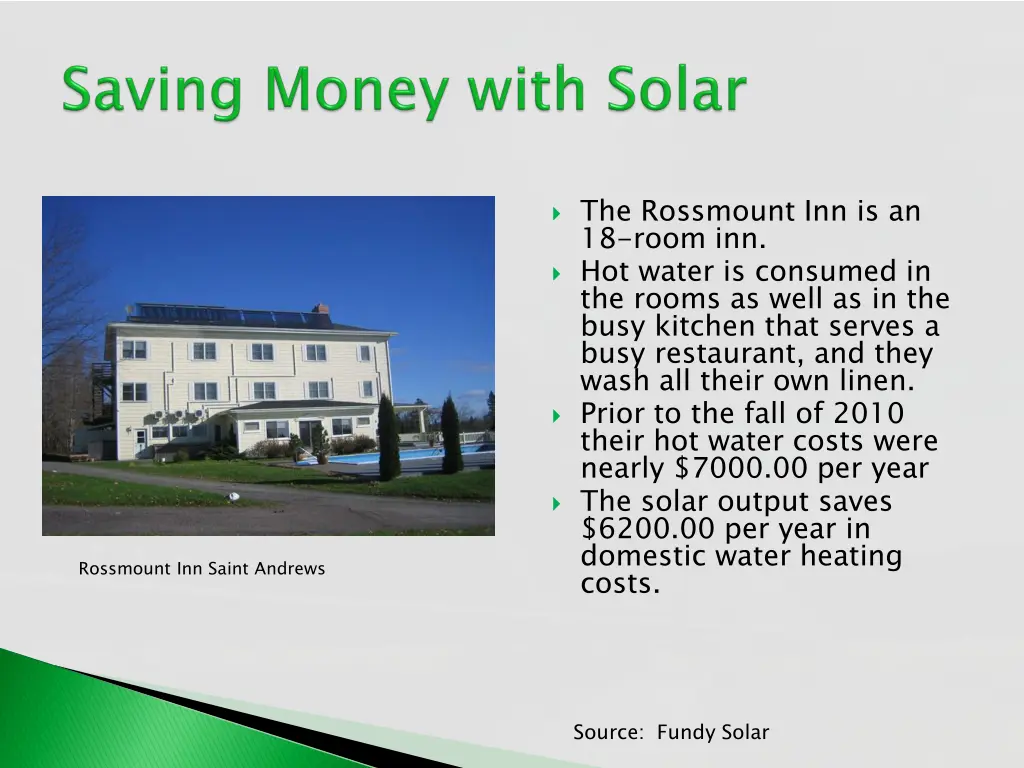 the rossmount inn is an 18 room inn hot water