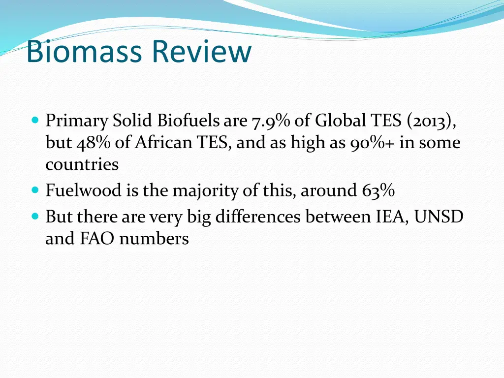 biomass review