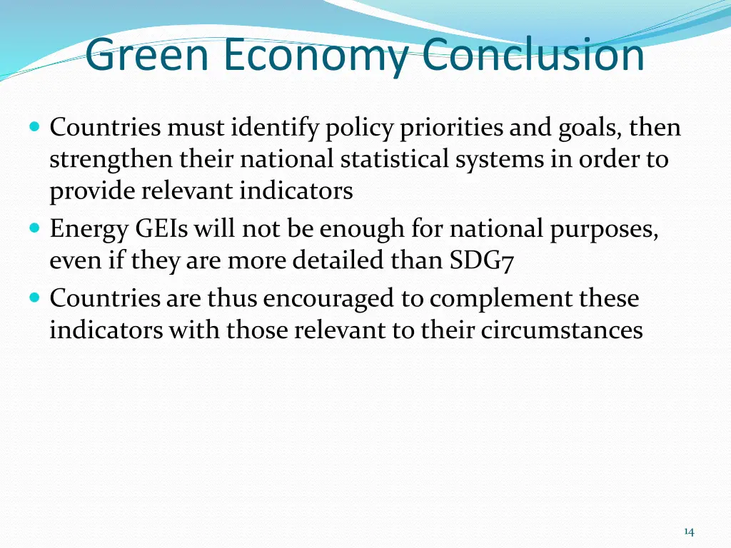 green economy conclusion