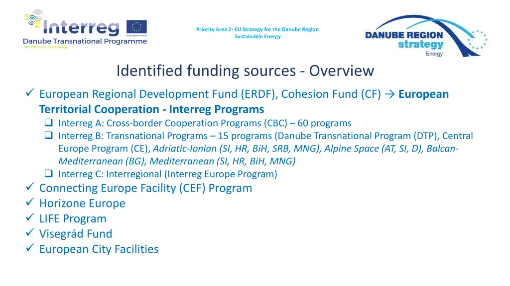 priority area 2 eu strategy for the danube region 2