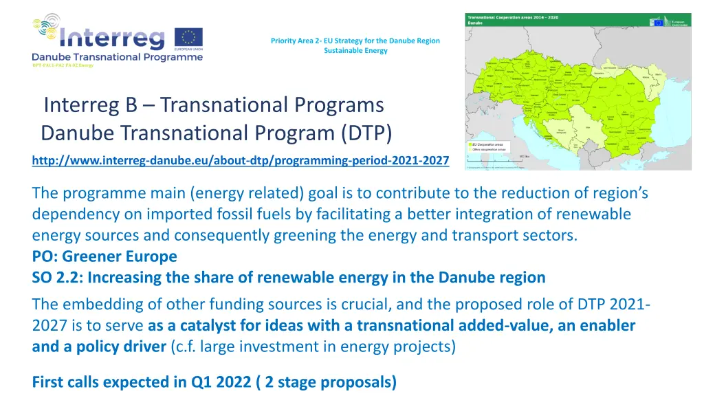 priority area 2 eu strategy for the danube region 7