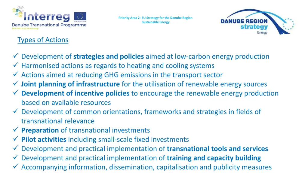 priority area 2 eu strategy for the danube region 8