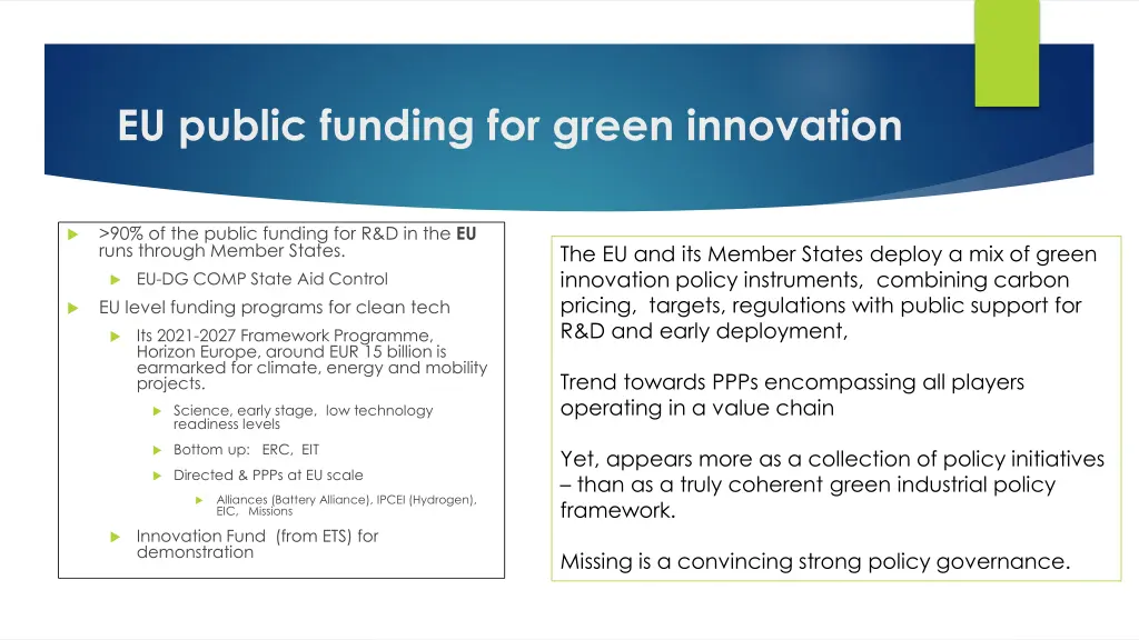 eu public funding for green innovation