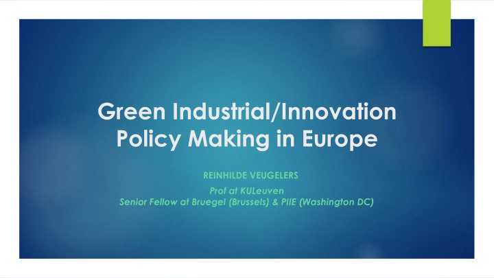 green industrial innovation policy making