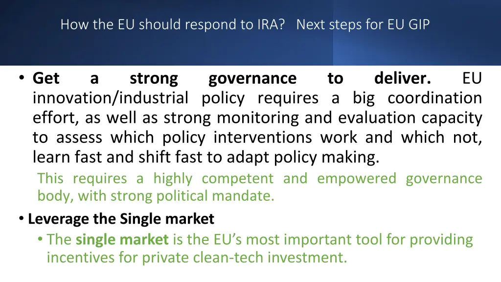 how the eu should respond to ira next steps