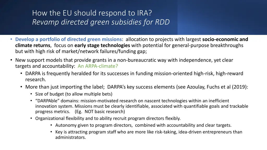 how the eu should respond to ira revamp directed