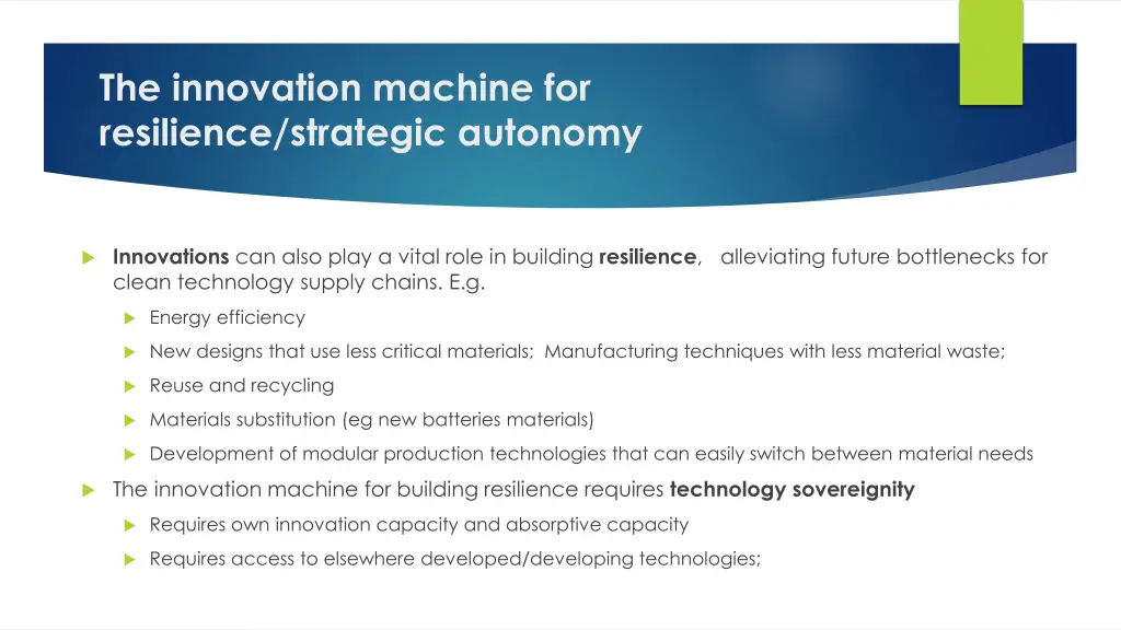 the innovation machine for resilience strategic