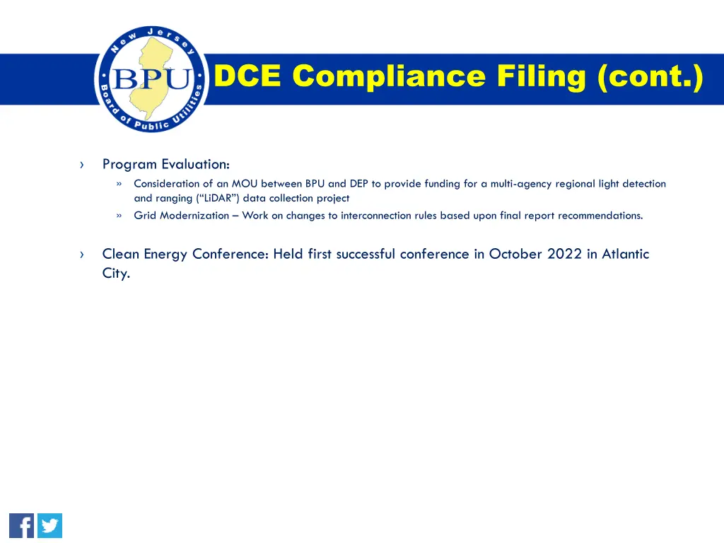 dce compliance filing cont