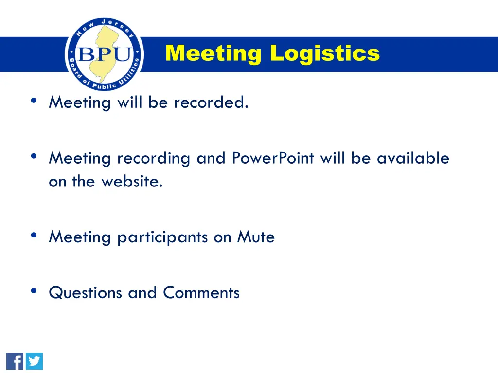 meeting logistics