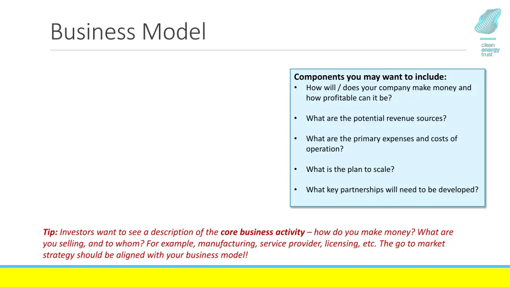 business model