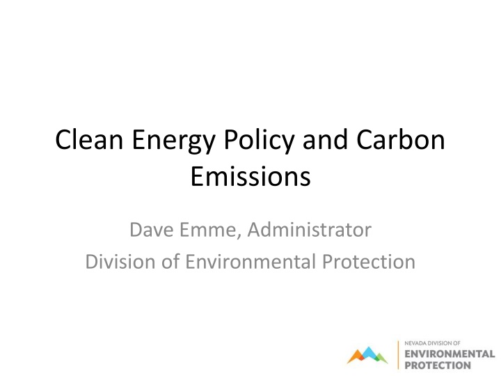 clean energy policy and carbon emissions