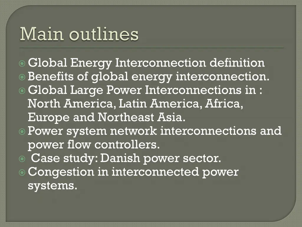 global energy interconnection definition benefits