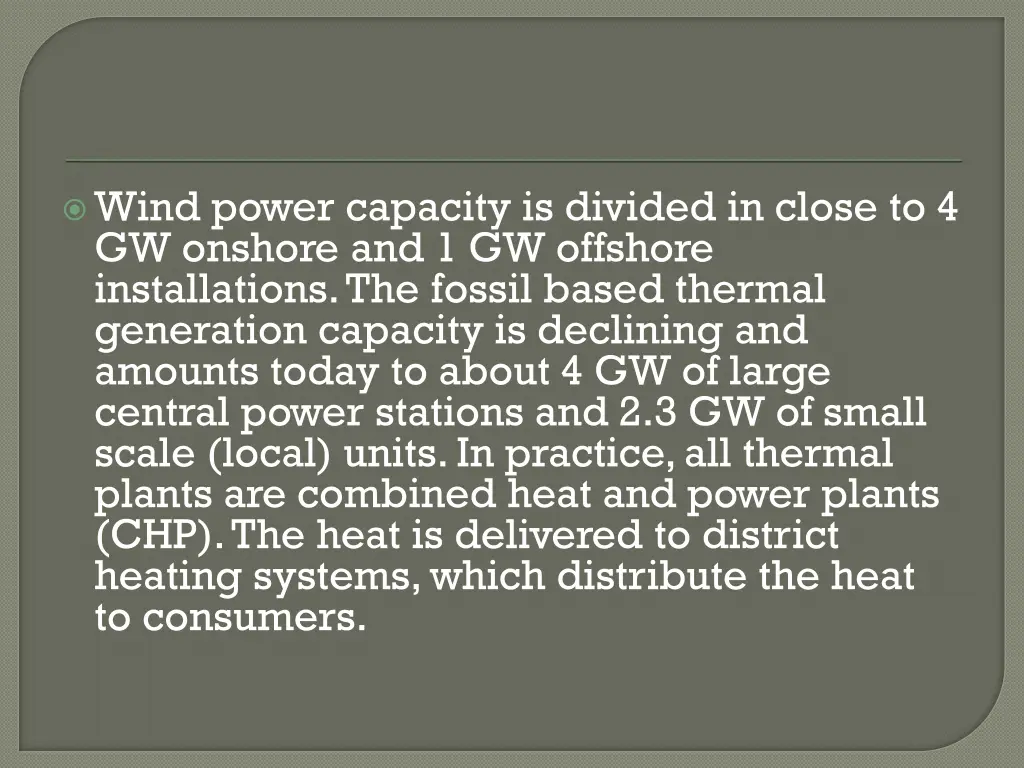 wind power capacity is divided in close