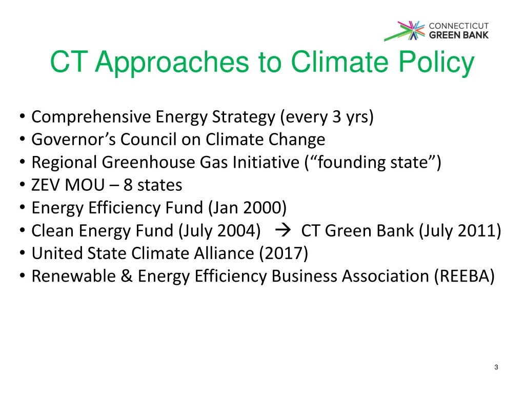 ct approaches to climate policy