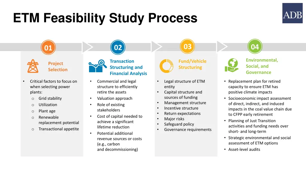 etm feasibility study process