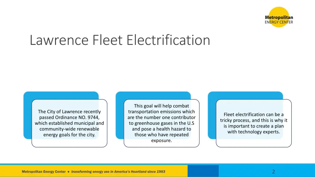 lawrence fleet electrification