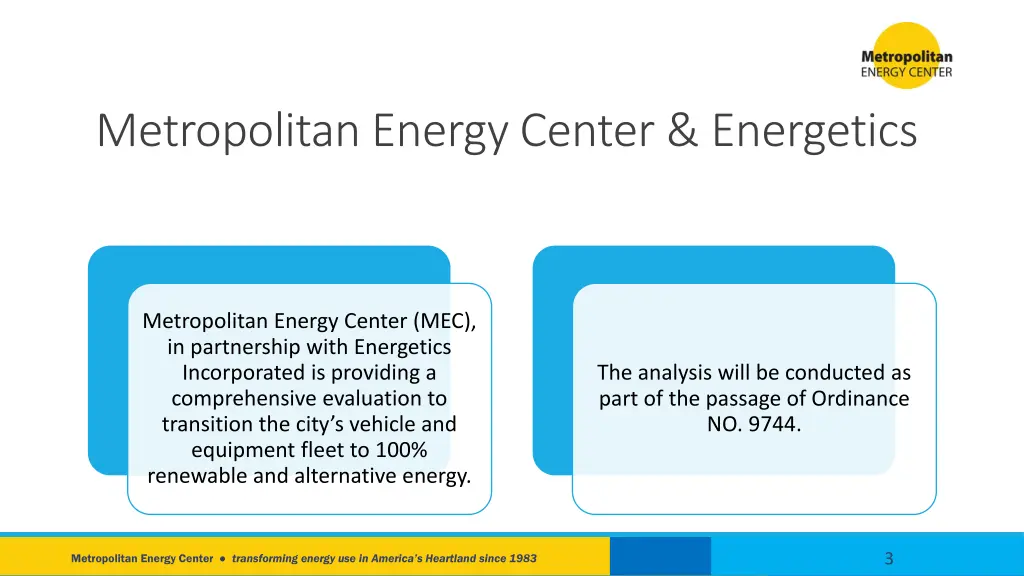 metropolitan energy center energetics