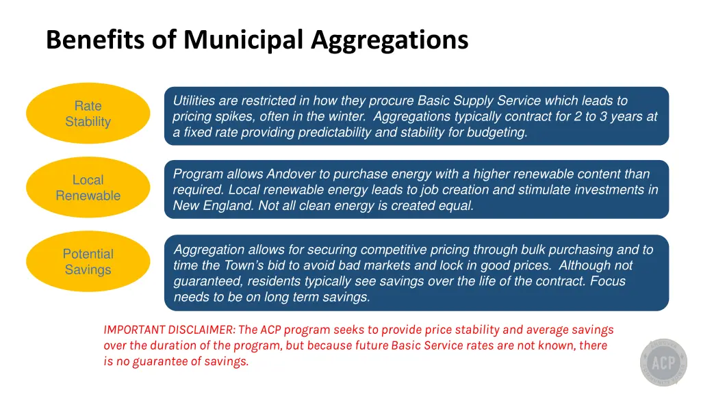 benefits of municipal aggregations