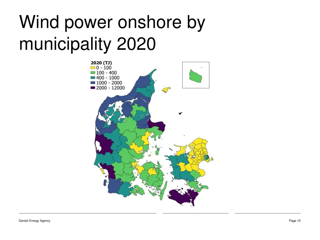 wind power onshore by municipality 2020