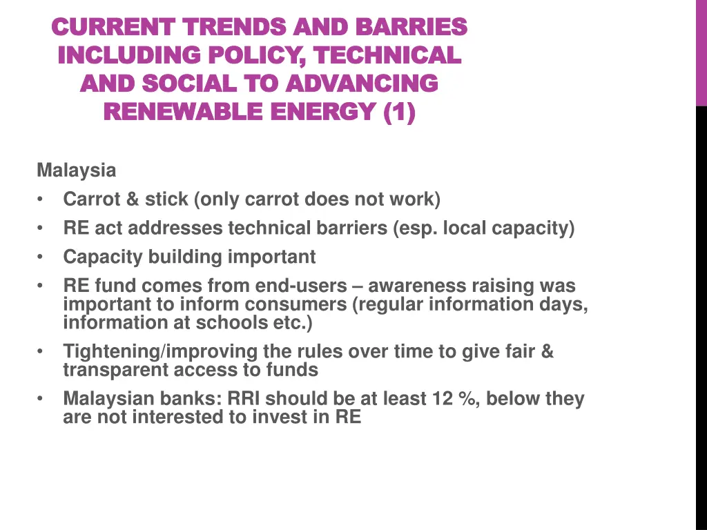 current trends and barries current trends