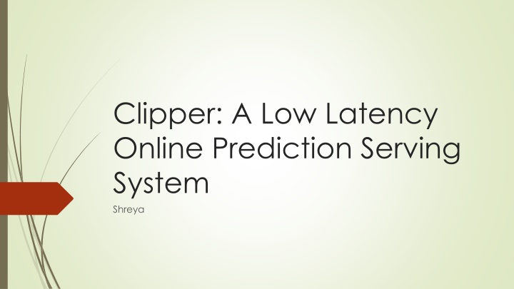 clipper a low latency online prediction serving