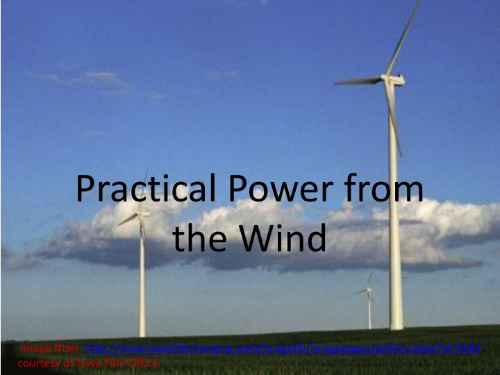 practical power from the wind