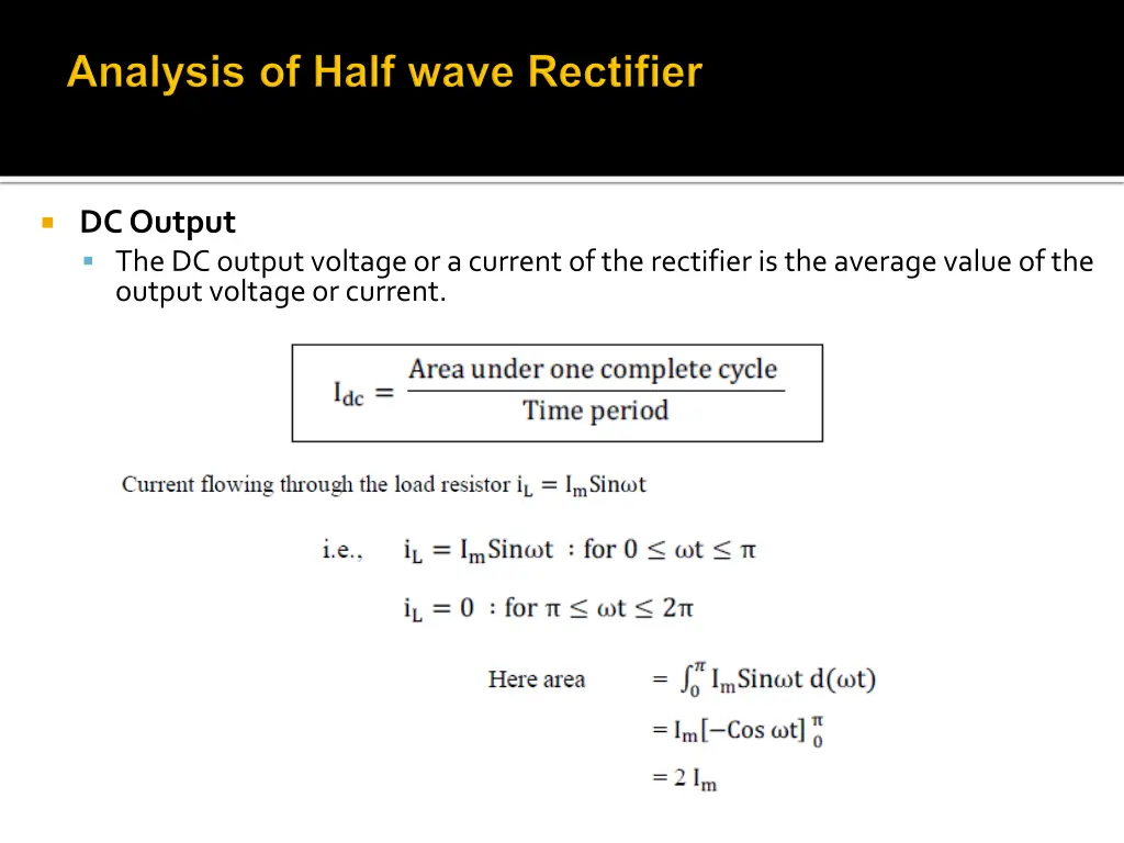 dc output the dc output voltage or a current