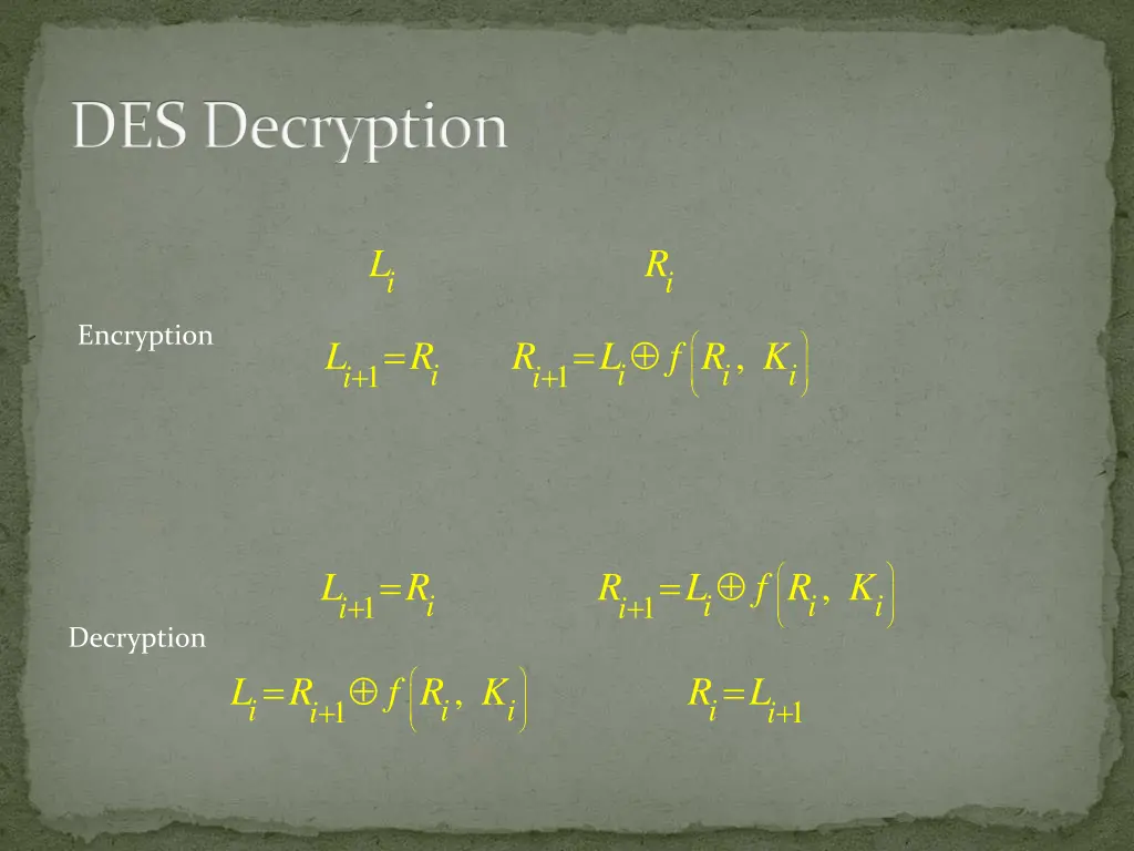 des decryption