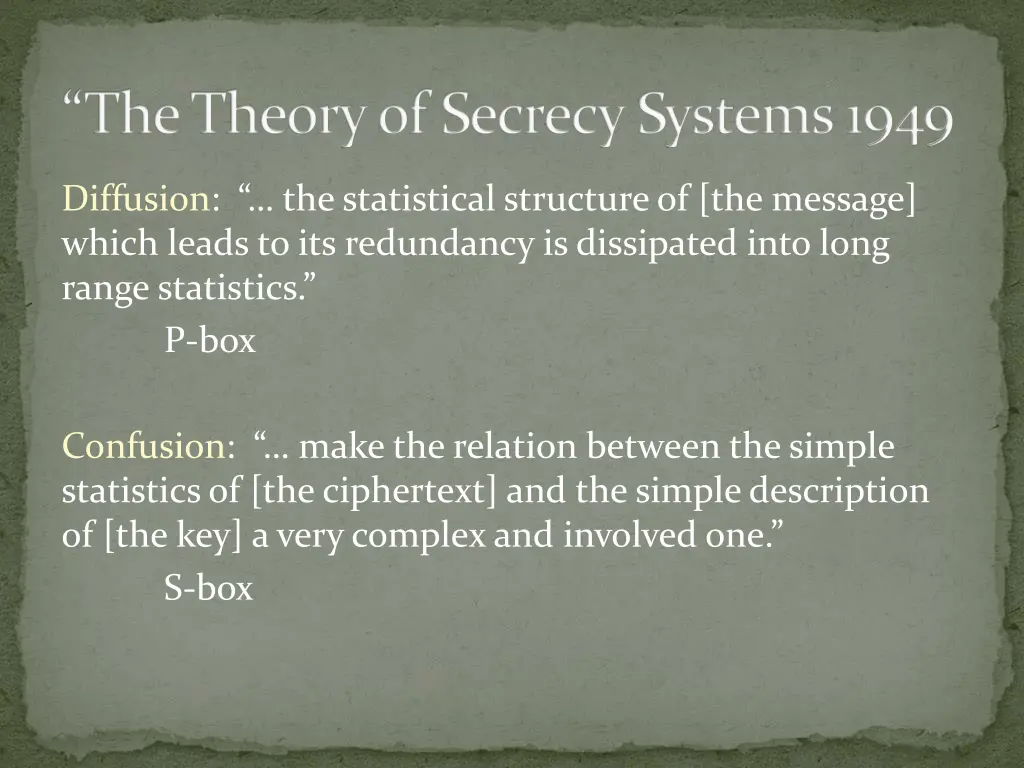 the theory of secrecy systems 1949