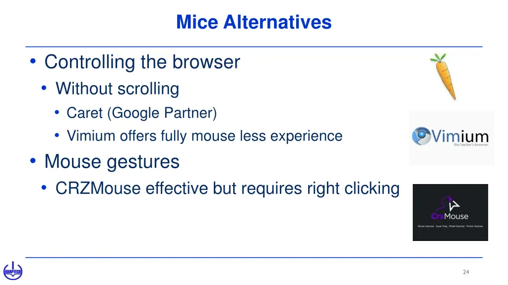 mice alternatives