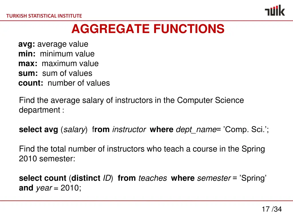 turkish statistical institute 16