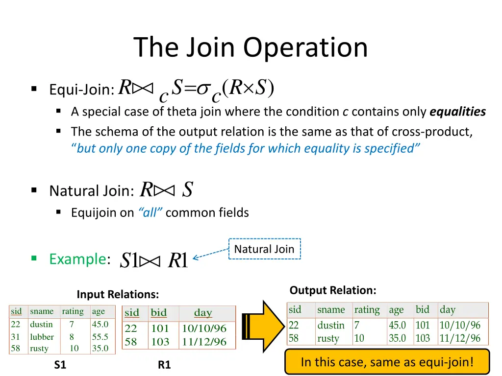 the join operation r c c 1