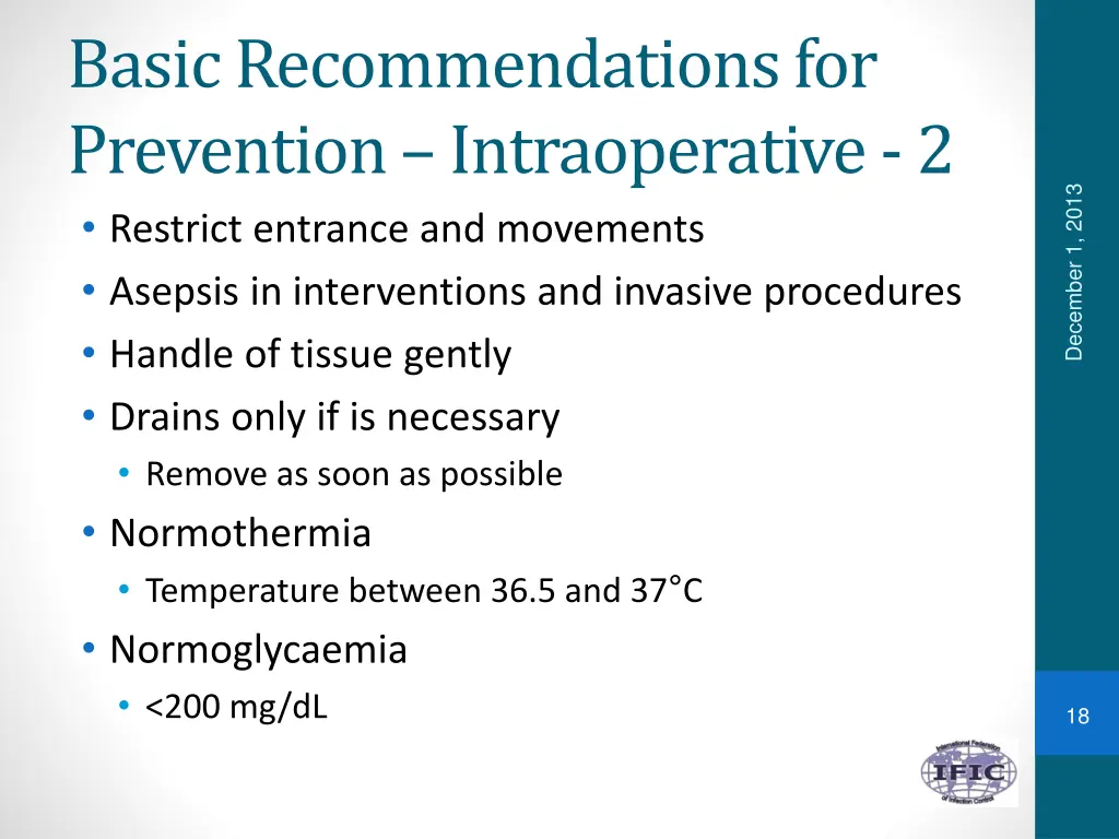 basic recommendations for prevention 1