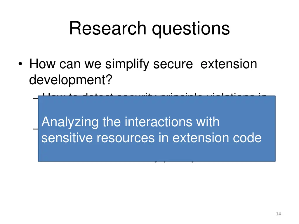 research questions