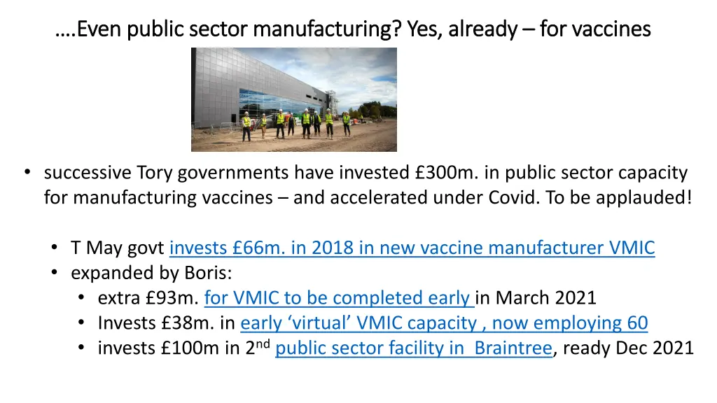 even public sector manufacturing yes already even