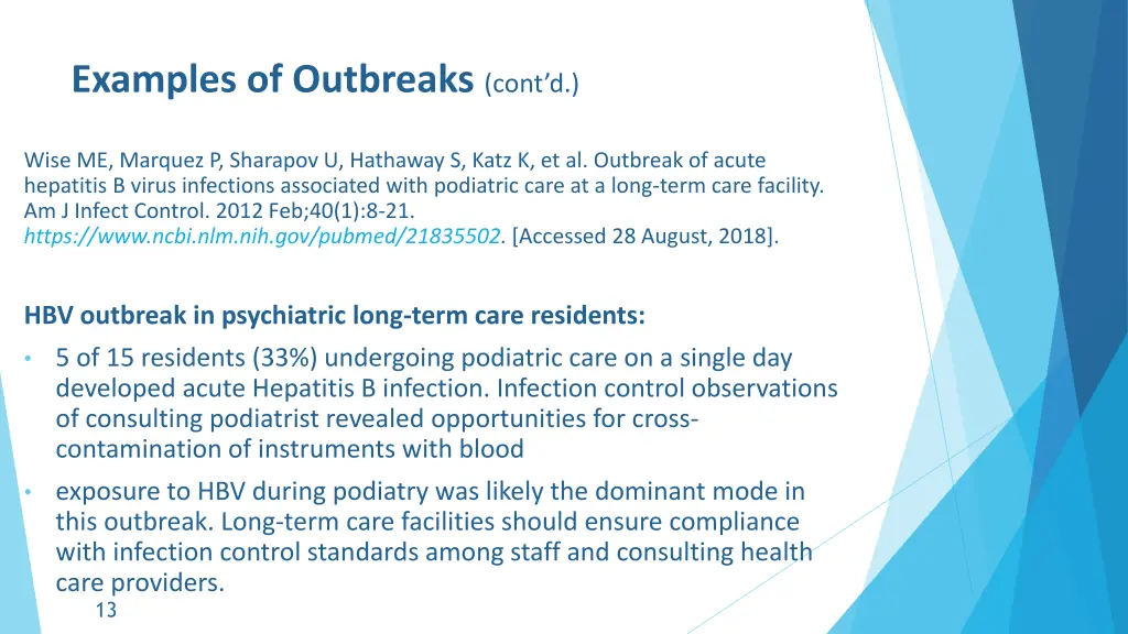 examples of outbreaks cont d 2