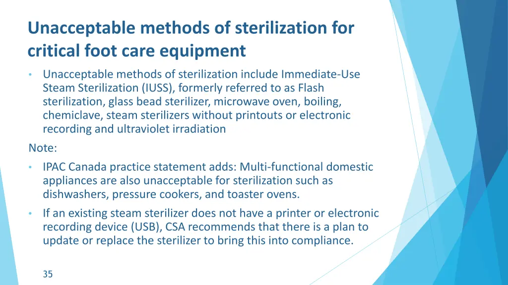 unacceptable methods of sterilization 1