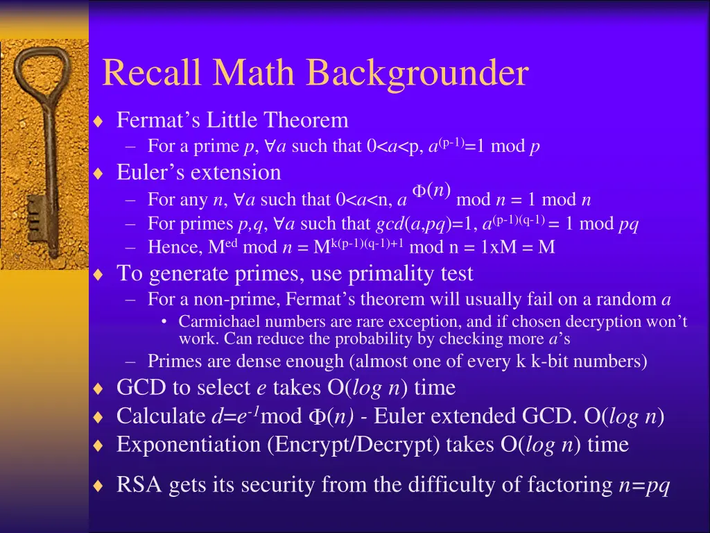 recall math backgrounder